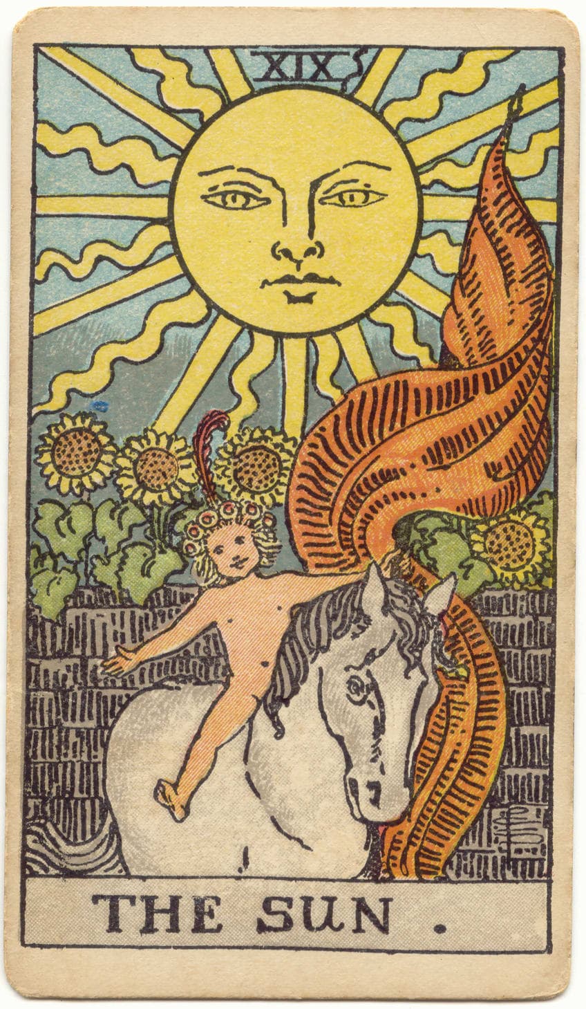 The Sun tarot card