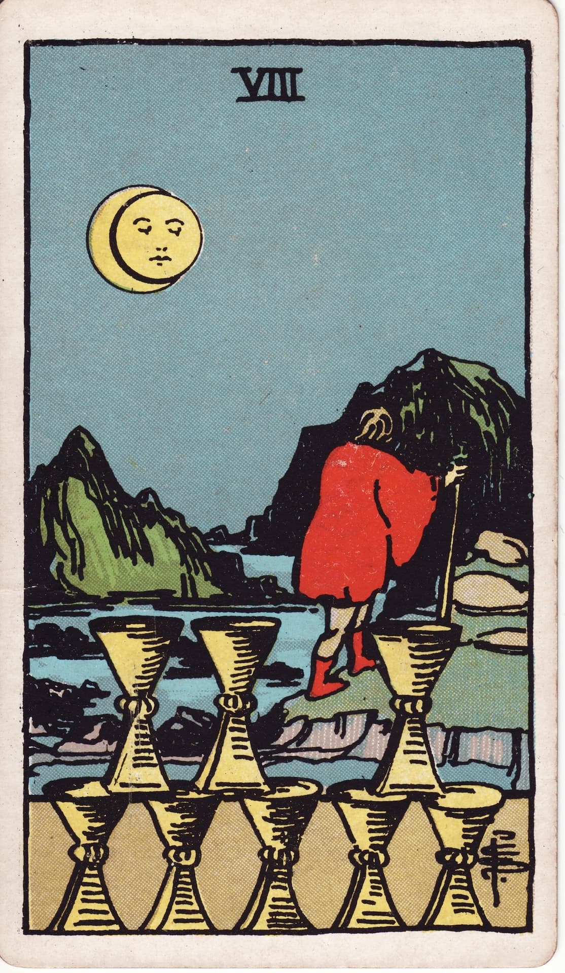 Eight of Cups Minor Arcana Cups tarot card