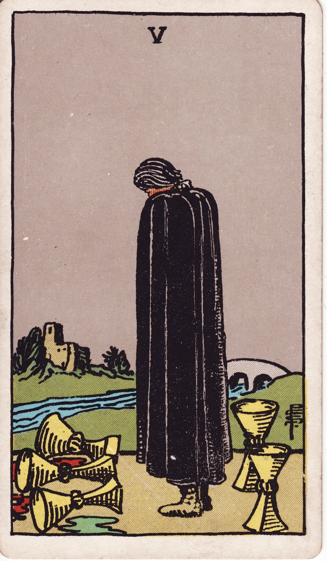 Five of Cups Minor Arcana Cups tarot card