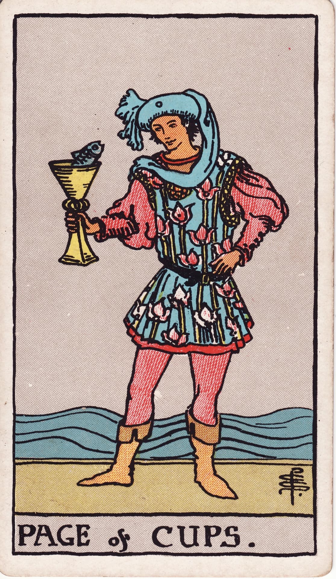 Page of Cups Minor Arcana Cups tarot card