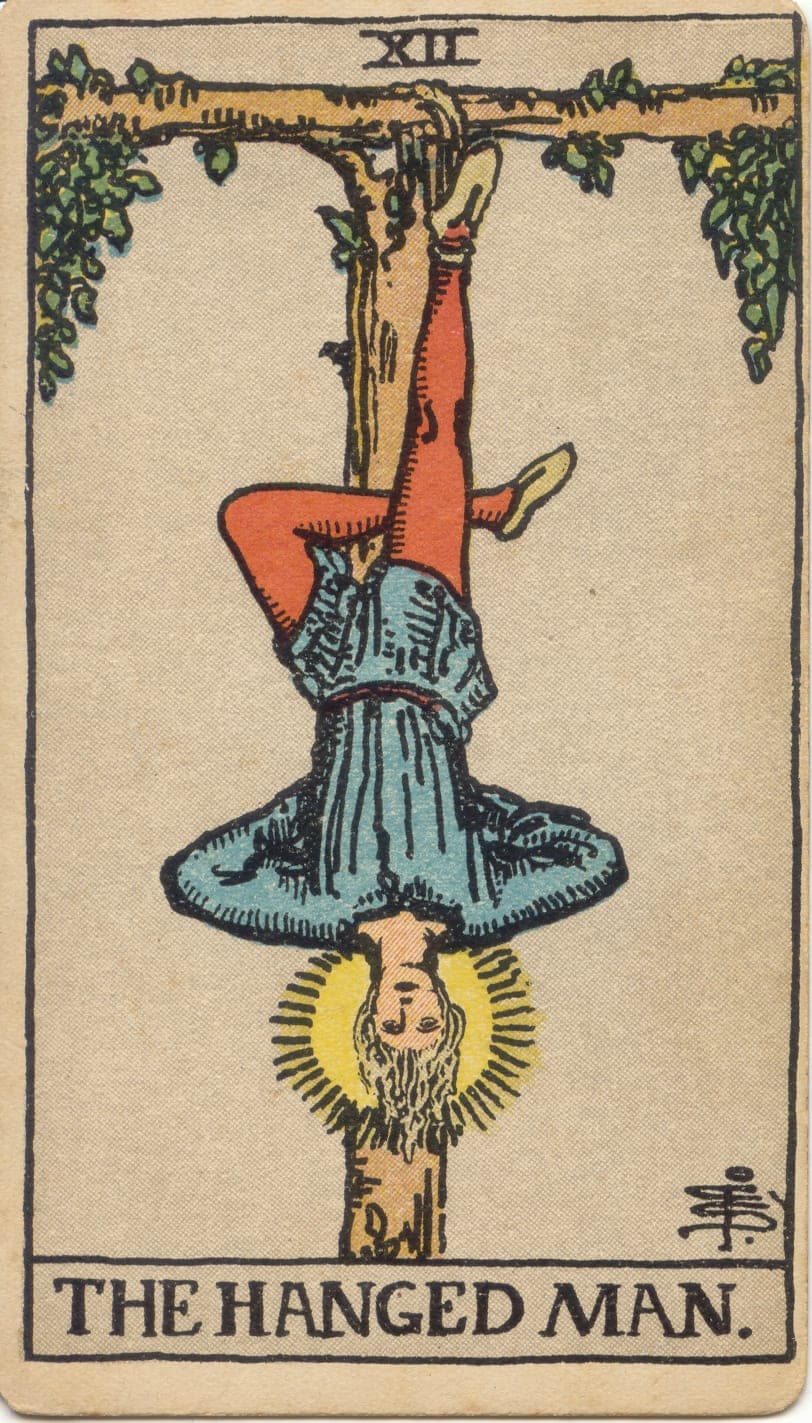 The Hanged Man Major Arcana tarot card