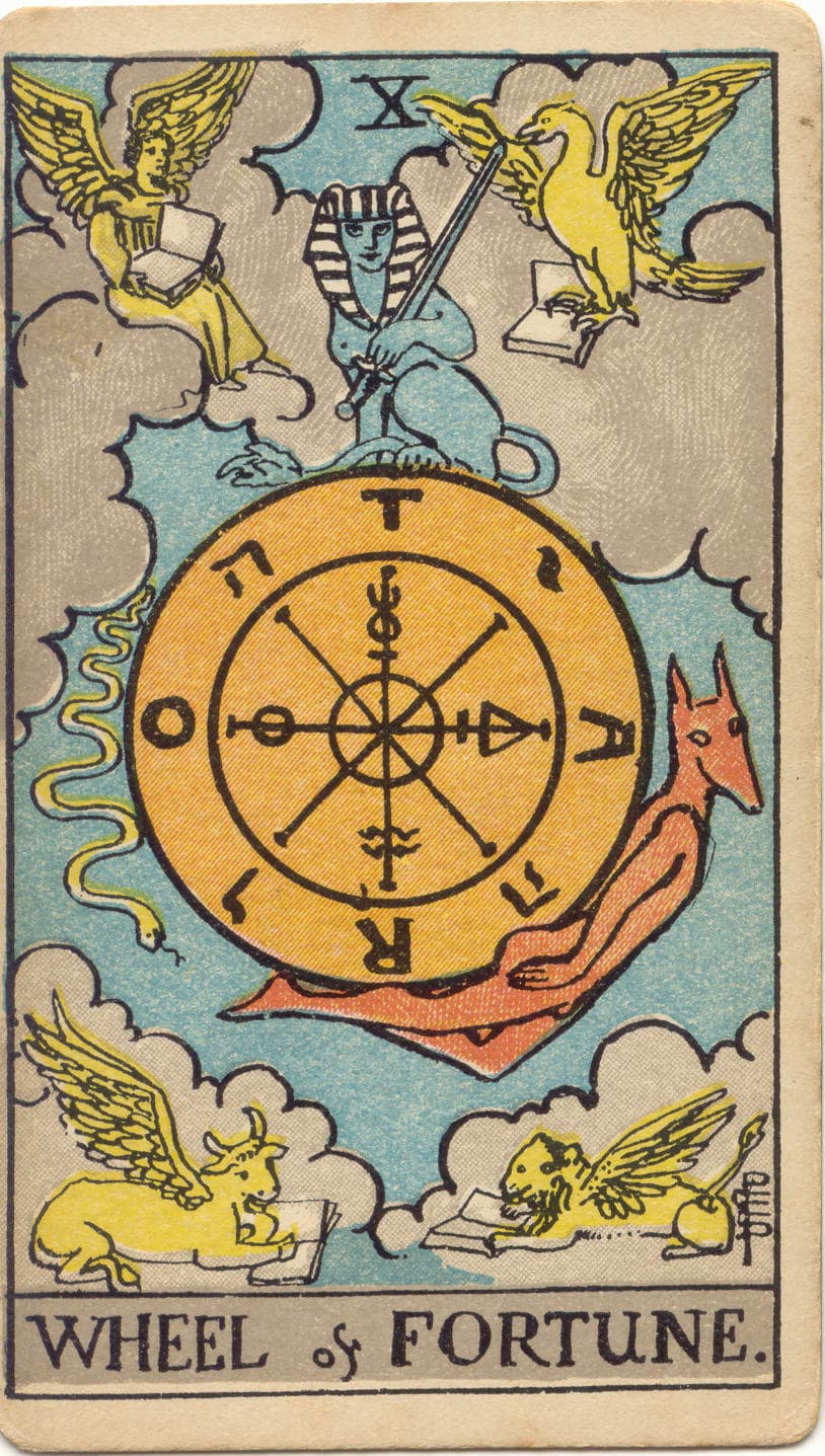 Wheel of Fortune Major Arcana tarot card