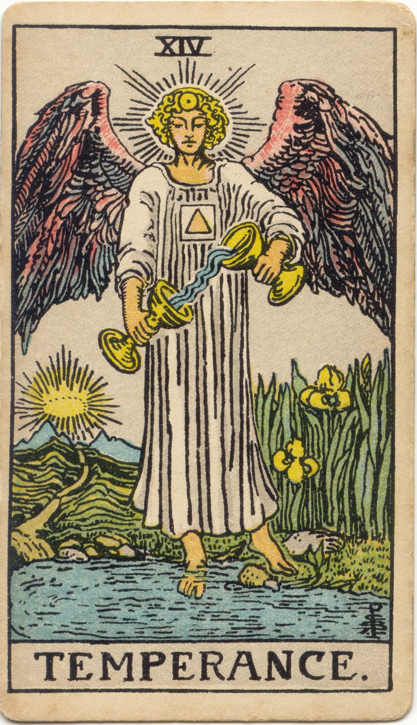 Temperance tarot card